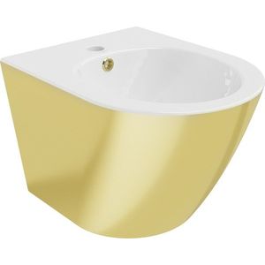 MEXEN Lena bidet závěsný, bílá/zlatá 35224806 obraz