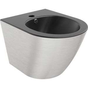 MEXEN Lena bidet závěsný, černá mat/stříbrná vzor 35224873 obraz