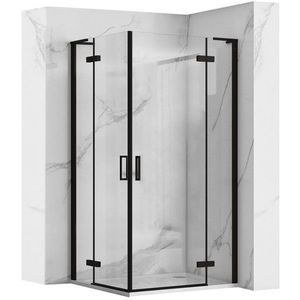 REA Sprchový kout Hugo Double 80x80 černá REA-K6600 obraz