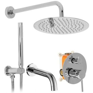 REA Podomítkový vanový a sprchový set Lungo Chrom + BOX REA-P6612 obraz