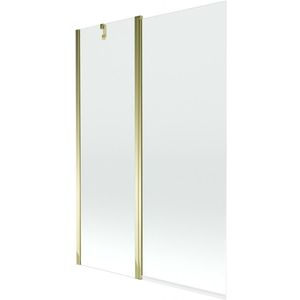 MEXEN Flip vanová zástěna 1-křídlo 120x150, transparent, zlato 894-120-101-50-00 obraz