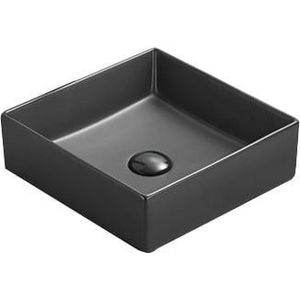 MEXEN Goya umyvadlo na desku 35x35, černá mat 22183585 obraz
