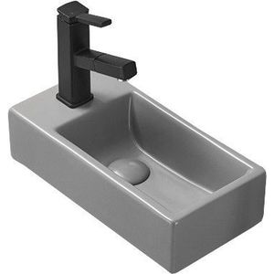 MEXEN Inez umyvadlo na desku pravé 40 x 20, šedá mat 21484061P 21484061R obraz