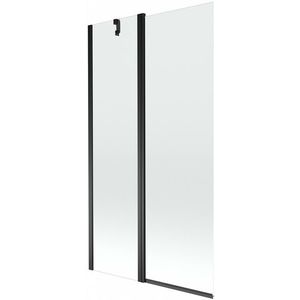 MEXEN Flip vanová zástěna 1-křídlo 100 x 150, transparent, černá 894-100-101-70-00 obraz