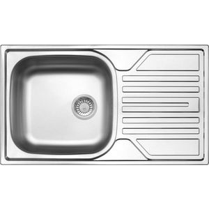 DEANTE Legato nerez satin Nerezový dřez, 1 bowl s odkapávačem 3.5" drain ZEL_0113 obraz