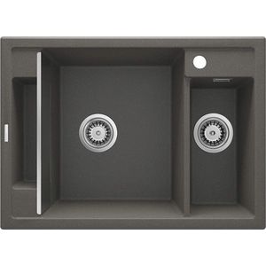 DEANTE Magnetic antracit metalic Magnetic Granitový dřez, 1.5 bowl ZRM_T503 obraz