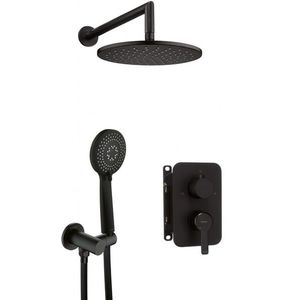 DEANTE Arnika černá Sprchový set pod omítku, s baterií BOX BXYZNQAM obraz