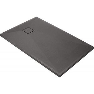 DEANTE Correo antracit metalic Granitová sprchová vanička, obdélníková, 120x80 cm KQR_T44B obraz