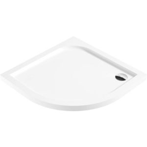 DEANTE Cubic bílá Akrylátová sprchová vanička, půlkulatá, 90x90 cm KTK_051B obraz