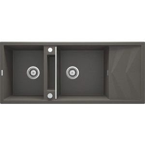 DEANTE Magnetic anthracite metallic granitový dřez 2-bowl ZRM_T213 obraz
