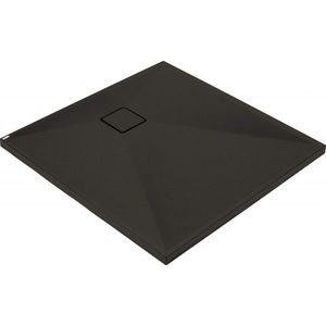DEANTE Correo černá Granitová sprchová vanička, čtvercová, 90x90 cm KQR_N41B obraz