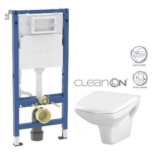 GEBERIT DuofixBasic bez tlačítka + WC CERSANIT CLEANON CARINA + SEDÁTKO 458.103.00.2 X CA2 obraz