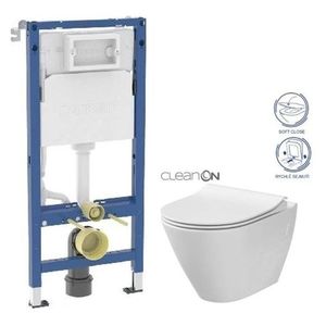 GEBERIT DuofixBasic bez tlačítka + WC CERSANIT CLEANON CITY 458.103.00.2 X CI1 obraz