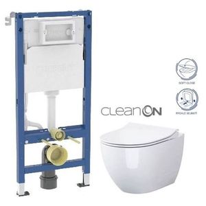 GEBERIT DuofixBasic bez tlačítka + WC CERSANIT ZEN CLEANON + SEDÁTKO 458.103.00.2 X HA1 obraz