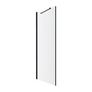 OMNIRES MANHATTAN boční stěna, 80 cm černá mat / transparent /BLMTR/ ADR80XBLTR obraz