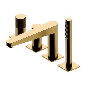 OMNIRES CONTOUR vanová baterie 4-otvorová zlatá kartáčovaná /GLB/ CT8032GLB obraz