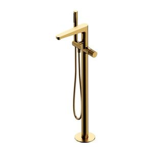 OMNIRES CONTOUR vanová baterie volněstojící zlatá kartáčovaná /GLB/ CT8033GLB obraz