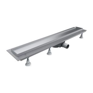 OMNIRES LOWFIX lineární sprchový odtok s krycí deskou pro dlažbu, 60 cm srebrny /SL/ LOWFIX60TSL obraz