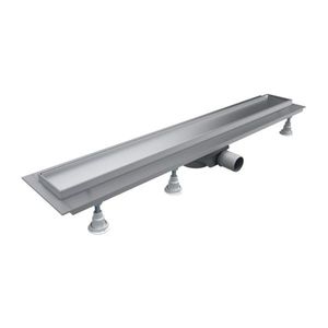 OMNIRES LOWFIX lineární sprchový odtok s krycí deskou pro dlažbu, 70 cm srebrny /SL/ LOWFIX70TSL obraz