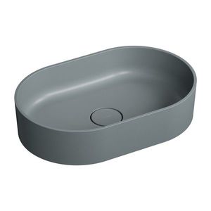 OMNIRES OVO M+ umyvadlo na desku, 55 x 36 cm ash grey /AG/ OVOUNAG obraz
