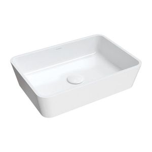 OMNIRES PARMA M+ umyvadlo na desku, 50 x 35 cm bílá lesk /BP/ PARMAUNBP obraz