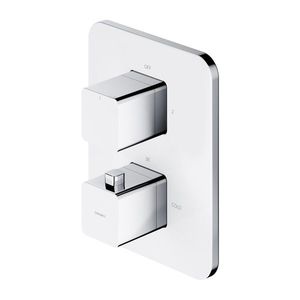 OMNIRES PARMA termostatická sprchová baterie podomítková chrom / bílá /CRB/ PM7436CRB obraz