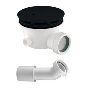 OMNIRES CGS sifon pro sprchovou vaničku černá mat /BLM/ ST6590.43+ST45XBL obraz