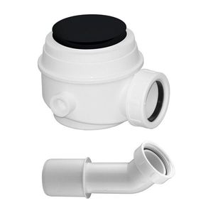 OMNIRES sifon pro vany a sprchové vaničky průměr 52 mm, černá mat /BLM/ WB01XBL obraz