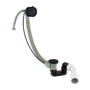 OMNIRES CGS Sifon vanový automat komplet s napouštěním černá mat /BLM/ TK132-PLUS-3.43+64-SBL obraz