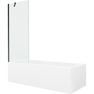 MEXEN/S Vega obdélníková vana 150 x 70 cm s panelem + vanová zástěna 70, transparent, černá 550115070X9507000070 obraz