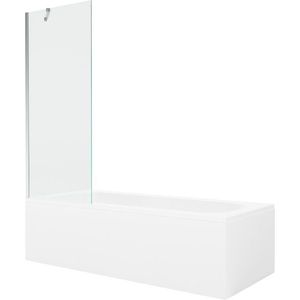 MEXEN/S Vega obdélníková vana 170 x 70 cm s panelem + vanová zástěna 70, transparent, chrom 550117070X9507000001 obraz