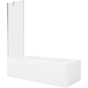 MEXEN/S Vega obdélníková vana 170 x 70 cm s panelem + vanová zástěna 60, transparent, chrom 550117070X9506000001 obraz