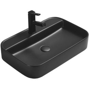 MEXEN Sofia umyvadlo na desku 60 x 40, černá mat 22156085 obraz