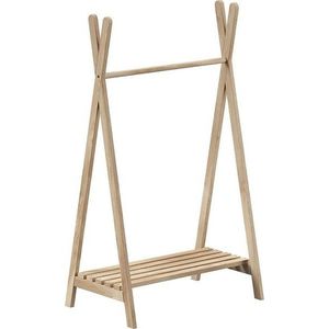 Dětský věšák z dubového dřeva v přírodní barvě 74x132 cm Forrest – Vipack obraz