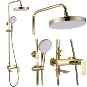 REA Sprchový set s baterií 150mm Veneta zlatá REA-P7842 obraz