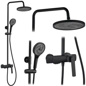 REA Sprchový set REBEL BLACK MATT REA-P2416 obraz