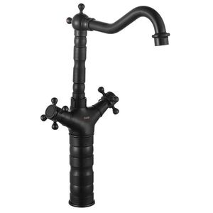 REA Umyvadlová Kuchyňská baterie Rustico Old Black REA-B5520 obraz