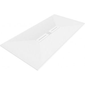 MEXEN/S Toro obdélníková sprchová vanička SMC 150 x 80, bílá, mřížka bílá 43108015-W obraz