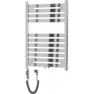 MEXEN/S Uran radiátor + topná tyč 800 x 600 mm, 300 W, chrom W105-0800-600-2300-01 obraz