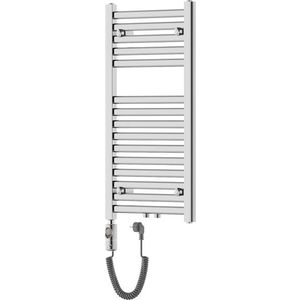 MEXEN/S Hades radiátor + topná tyč 800 x 400 mm, 300 W, chrom W104-0800-400-2300-01 obraz