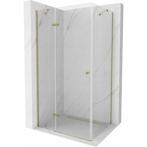 MEXEN/S Roma sprchový kout 100 x 80, transparent, zlatá 854-100-080-50-00 854-100-080--50-00 obraz