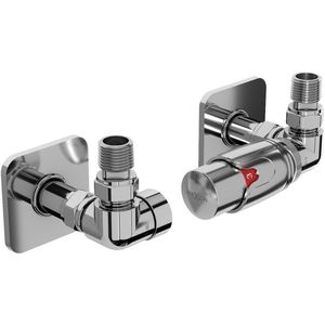 MEXEN/S G00 termostatická souprava pro radiátor + krycí rozeta S, chrom W903-900-909-01 obraz