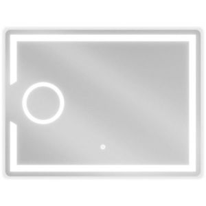 MEXEN Onyx zrcadlo s osvětlením s kosmetickým zrcátkem 80 x 60, LED 600 9813-080-060-611-00 obraz