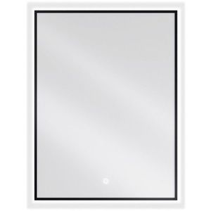 MEXEN Erma zrcadlo s osvětlením 60 x 80, LED 6000K, černý rám 9814-060-080-611-70 obraz