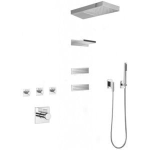 MEXEN Fall podomítková sprchová baterie, chrom 7602-04-00 obraz