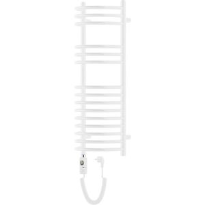 MEXEN/S Eros radiátor + topná tyč 900 x 318 mm, 300 W, bílá W112-0900-318-2300-20 obraz