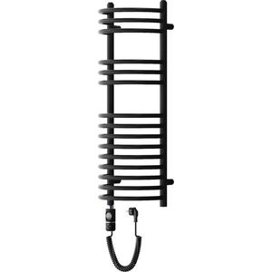 MEXEN/S Eros radiátor + topná tyč 900 x 318 mm, 300 W, černá W112-0900-318-2300-70 obraz