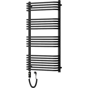 MEXEN/S Apollo radiátor + topná tyč 1210 x 650 mm, 900 W, černá W117-1210-650-2900-70 obraz