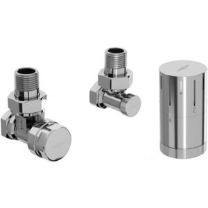 MEXEN/S G05 úhlová termostatická souprava pro radiátor, chrom W901-958-01 obraz