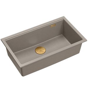 Quadron Granitový dřez Logan 110 Beige Ocel HQD7644U4_BS_U obraz